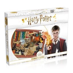 Rompecabezas Winning Moves Harry Potter Hogwarts 1000 piezas ilustración detallada