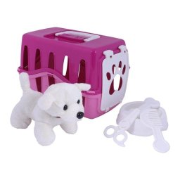Perro de peluche Ogi Mogi My Cute Dog rosa con accesorios