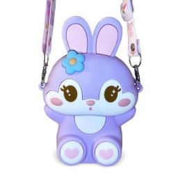 Bolso bandolera Ogi Mogi Bunny silicona morado impermeable infantil
