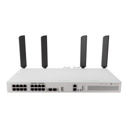 Switch Mikrotik CRS418-8P-8G-2S+5axQ2axQ-RM 19 Puertos Gigabit PoE Wi-Fi 6 4x4 MIMO