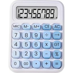 Calculadora Avizar TX-03706 12 dígitos con voz diseño azul