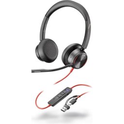 Cable adaptador Poly Blackwire 8225-M USB-C a USB-A para auriculares