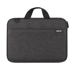 Maletín ASUS Chromebook Sleeve 11.6" gris poliéster hidrófugo bolsillo frontal