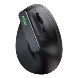 Ratón Nilox NXMOEVR01B Inalámbrico Dual Bluetooth 1600 DPI Negro RGB 6 Botones