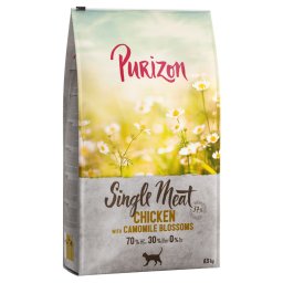 Purizon Single Meat 2 x 6,5 kg para gatos - Pack Ahorro - Pollo con flores de camomila