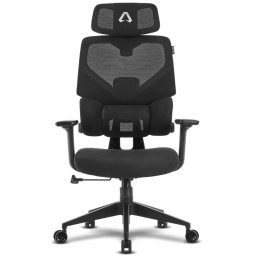 Alpha Gamer Iris Silla Ergonómica de Malla con Soporte Cervical y Lumbar Ajustable Negra
