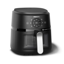 Freidora de aire Philips NA211/00 RapidAir 3.2L 1300W Panel Táctil Ventana Plata/Negro
