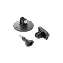 Kit Base Adhesiva DJI Action 3 Adaptador Quick-Release + Tornillo Bloqueo 16g Negro