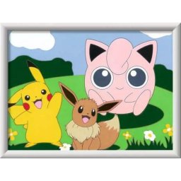 Kit de molde y pintura Ravensburger 23571 con 10 pinturas acrílicas y lienzo