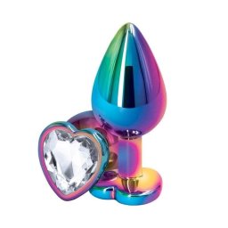 Plug anal Do You Erotic Rainbow con gemma corazón aluminio IPX7