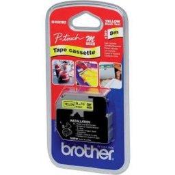 Cinta para impresora Brother M-K621B negro sobre amarillo 9 mm x 8 m