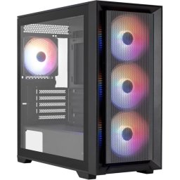 Caja PC Aerocool Tern Mini Micro ATX 4 Ventiladores FRGB Vidrio Templado Negro