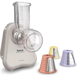 Rallador eléctrico Tefal DN853BE0 Fresh Express 3 conos intercambiables crema