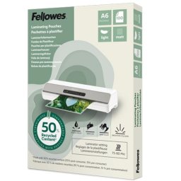 Plastificadora Fellowes 100143438 A6 mate térmica 80 micras 100 hojas