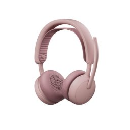 Auriculares Logitech Zone Wireless 2 inalámbricos Bluetooth con Cancelación de Ruido, micrófono y USB-C, uso profesional, color rosa