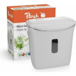 Destructora de papel Peach PS600-06 microcorte P-5 4 hojas 12L blanca