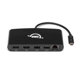 Base para portátil OWC OWCTB3MDK5P Thunderbolt 3 mini Dock 2x HDMI 1x USB 3.0 1x USB 2.0 Ethernet aluminio