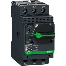 SCHNEIDER ELECTRIC GV2P06 - TeSys Motor Disyuntor, Rotativo, 3 polos, 1 - 1,6 A..