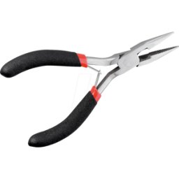 GOOBAY GB 77098 - Pinza de puntas planas semicircular, longitud 125 mm