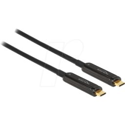 DELOCK 84090 - Cable de vídeo USB-C óptico activo (AOC), 4K 60 Hz, 5 m