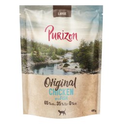 Purizon Large Adult pollo y pescado, sin cereales - NUEVO: 400 g