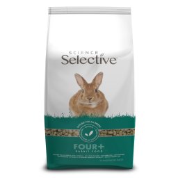 Science Selective 4 + pienso para conejos - Pack % - 2 x 3 kg