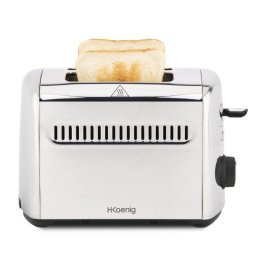 Tostadora HKoenig TOAS9 Acero Inoxidable Vintage 2 Rebanadas Ranuras Anchas 950W