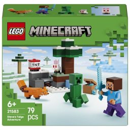 Set LEGO Minecraft 21583 Las aventuras de Steve en la taiga 79 piezas