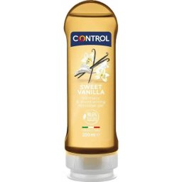 Gel de masaje Control Sweet Vanilla 200 ml base acuosa efecto calor
