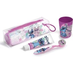 Set de higiene infantil Disney Stitch 4 piezas multicolor con neceser y accesorios