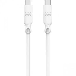 Just Green Cable Ecológico USB-C Macho/Macho 1.2m Blanco