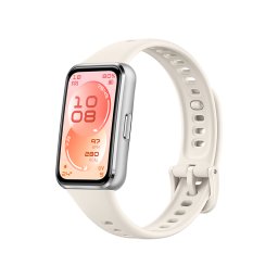 HUAWEI Band 11 Blanco Fluoroelastómero Caja de Aleación de Aluminio / Seguimiento del Sueño Mejorado / Ultra Delgada y Cómoda