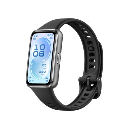 HUAWEI Band 11 Negro Fluoroelastómero Caja de Aleación de Aluminio / Seguimiento del Sueño Mejorado / Ultra Delgada y Cómoda