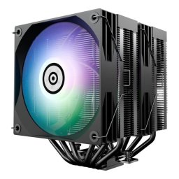 Refrigerador de CPU ENERMAX ETS-TD60D-ARGB displ. 2xFAN PWM de 120mm 6 tubos de calor lacados de 6mm