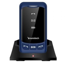 Teléfono móvil Sunstech CELT25 Azul Dual SIM 4G SOS base carga