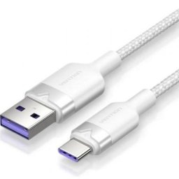 Cable USB Vention CTOWF Tipo-C a USB-A 1m 100W 480Mbps Blanco