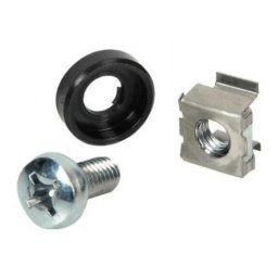 Kit de tornillos para rack Phasak PP9100 M6 10 unidades con tuercas y arandelas
