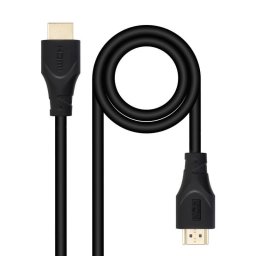 Cable HDMI Nanocable 10.15.4703 3m Alta Velocidad Ethernet Chapado Oro Negro