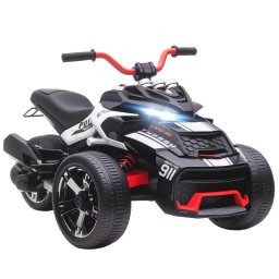 Aiyaplay Quad Eléctrico Para Niños Con Doble Motor 12v Luces Y Sonido Infantil