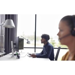 Auriculares Poly EncorePro 310 con cable USB-C para llamadas con cancelación de ruido negros