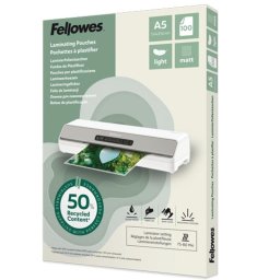 Plastificadora Fellowes 100143437 A5 Mate 80 µm 100 hojas recicladas