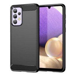 Max Power Digital Funda Fibra de Carbono para Samsung Galaxy A33 5G Antigolpes Silicona Negra
