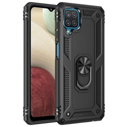 Max Power Digital Funda Magnética Carcasa con Anillo Giratorio Negro para Samsung Galaxy A12/M12