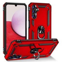 Max Power Digital Funda Magnética Carcasa con Anillo Giratorio Rojo para Samsung Galaxy A14