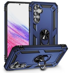 Max Power Digital Funda Magnética Carcasa con Anillo Giratorio Azul para Samsung Galaxy A54