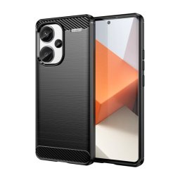 Max Power Digital Funda Fibra Carbono Para Xiaomi Redmi Note 13 Pro Plus Antigolpes Silicona Negra