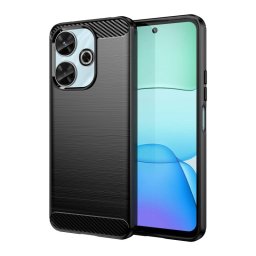 Max Power Digital Funda Fibra De Carbono Para Xiaomi Redmi 13 Antigolpes Silicona Negra