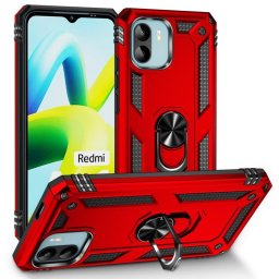 Max Power Digital Funda Magnética Para Xiaomi Redmi A1 / Redmi A2 Carcasa Con Anillo Giratorio Rojo