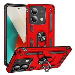 Max Power Digital Funda Magnética Para Xiaomi Redmi Note 13 5G Carcasa Con Anillo Giratorio Rojo