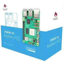 Mini PC Raspberry Pi 5 HutoPi 4GB con Caja Ventilada, 32GB, Micro-HDMI/HDMI, Kit Completo